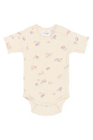 Tamma Kortærmet Rib Body - Gardenia AOP