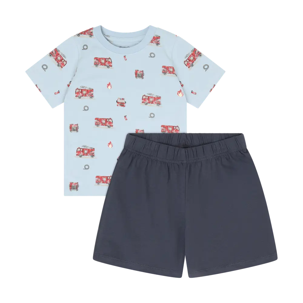 T-shirt og Shorts Sæt - Niagara Mist - 104 billede