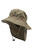 Safari sommerhat, lang skygge - solid - Dusty olive
