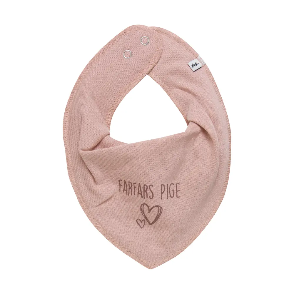 Bandana bib m. farmor+farfar.. - 524 - ONE SIZE billede