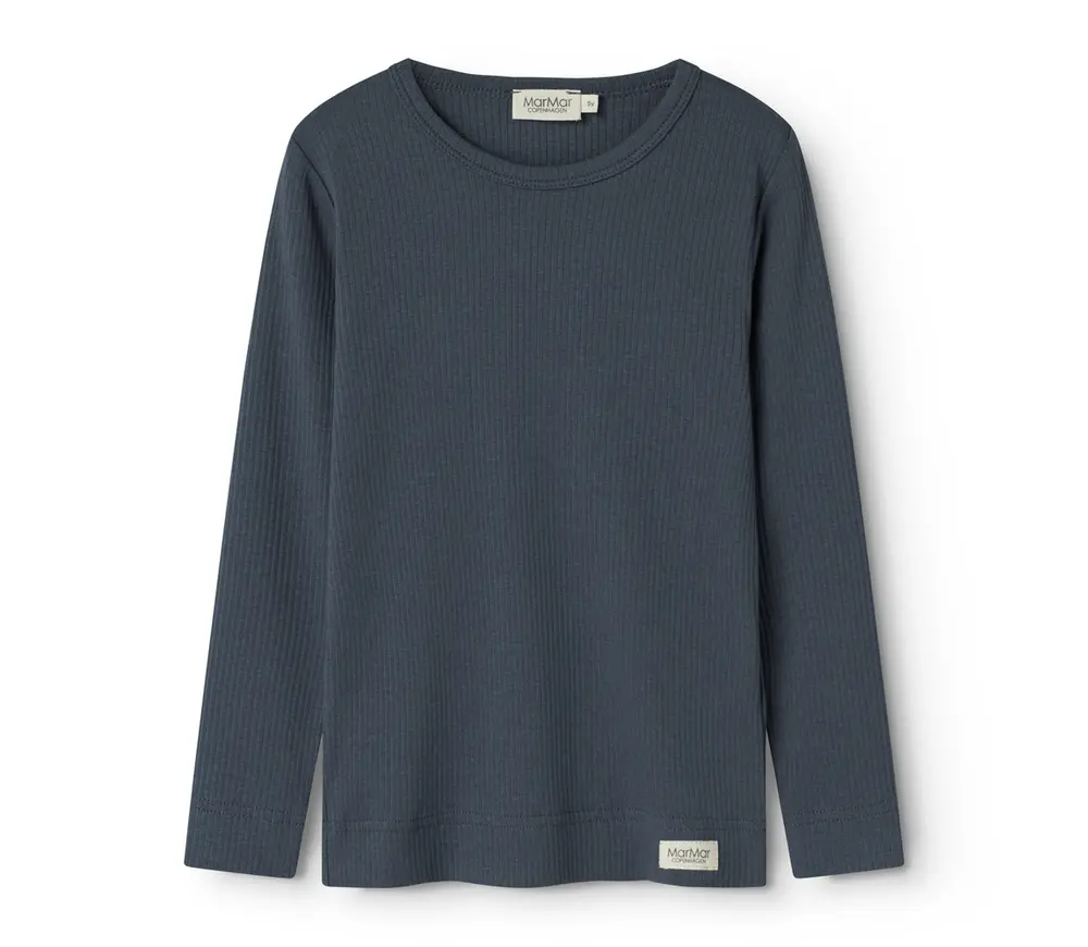 T-shirt, langærmet - Blue - 110 billede