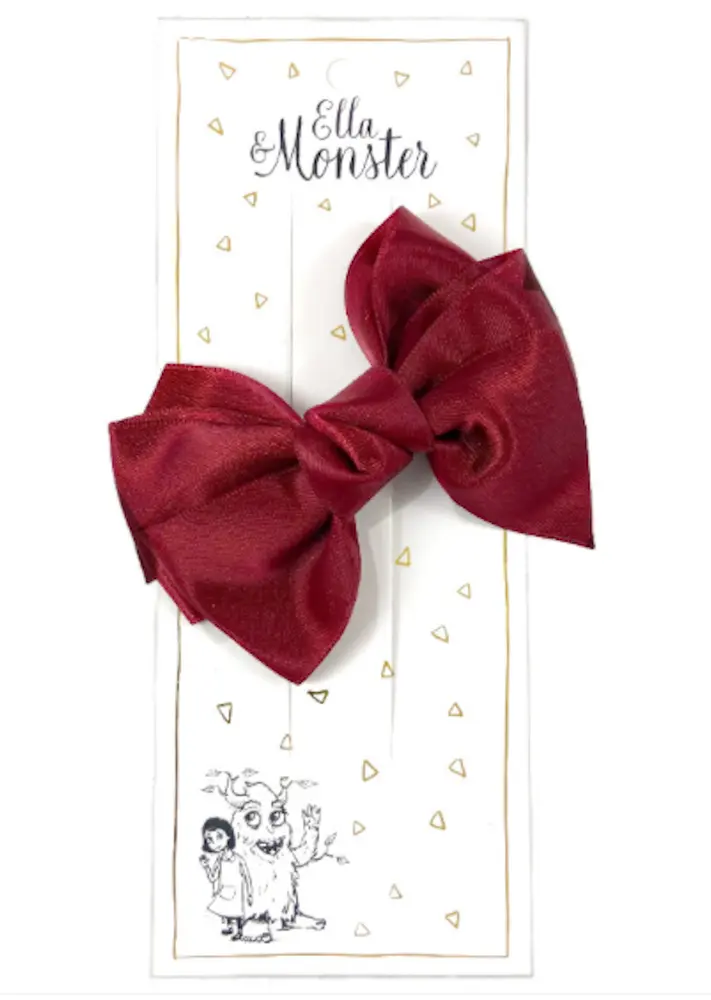 Hårspænde Romantisk Sløjfe Rød billede