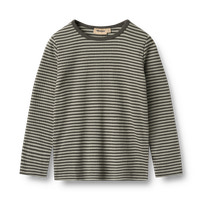 Stig T-shirt Langærmet - Winter forest stripe