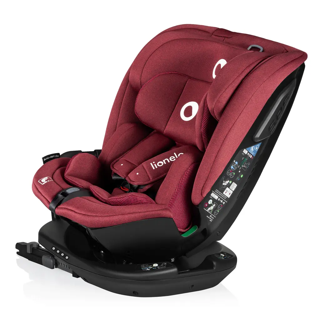 Lionelo Bastiaan Rwf i-Size Autostol - Red Burgundy billede