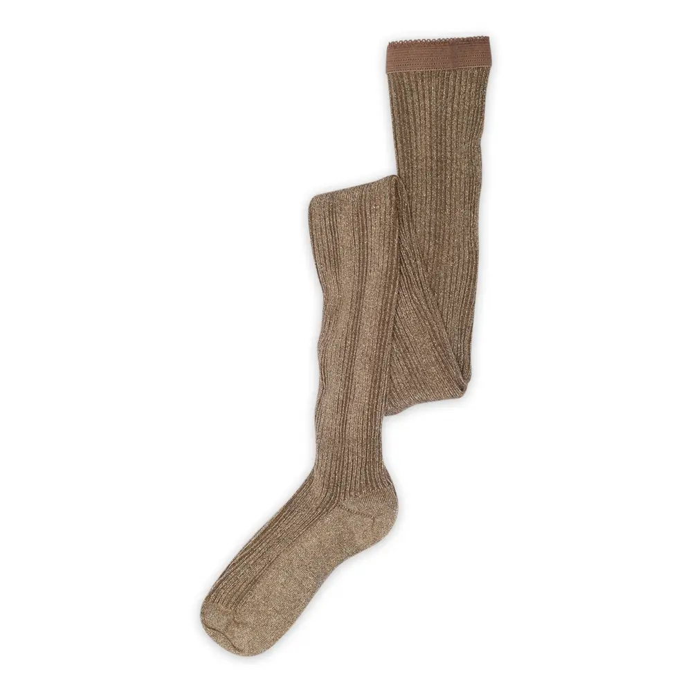 Celosia glitter strømpebukser - Brown sienna - 70 billede