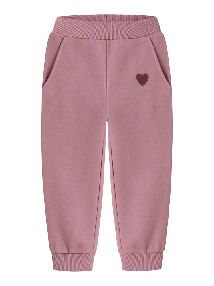 Name It Sweatpants - NmfVima - Lilas/Heart Embroidery
