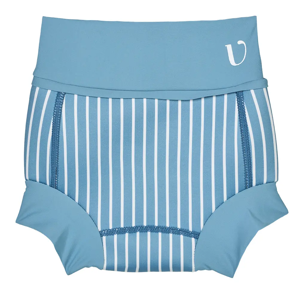 Badeble Neopren - Striped - Blue Shadow - 0-3 MDR. billede