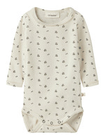 Lil' Atelier Lago Mau Langærmet Slim Body - Turtledove