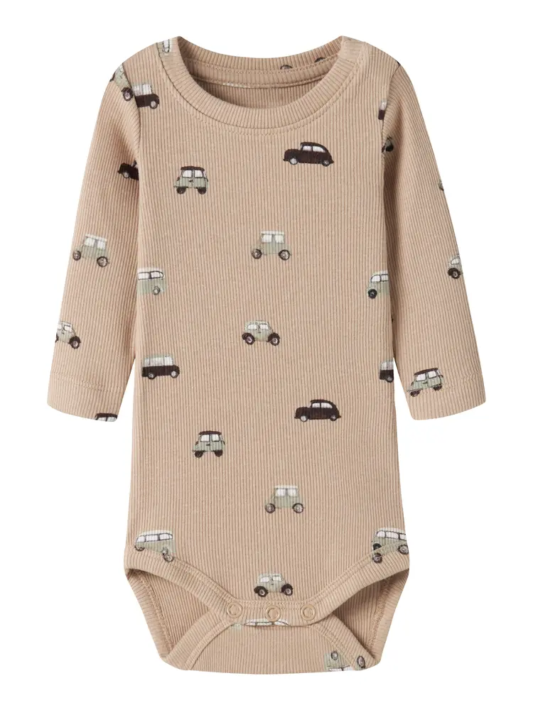 Name It Body l/æ - Rib/Modal - NbmOttoman - Sesame