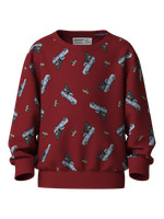 Name It Voluf Sweatshirt - Red Dahlia