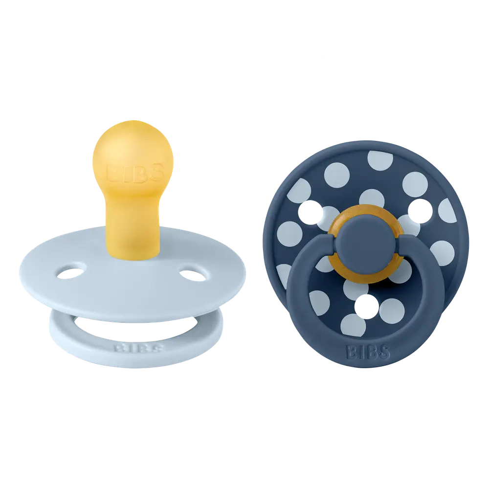 Studio Colour 2pk Polka Latex Str1 BabyBlue/S.Blue billede