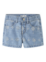 Rose Mom Denim Shorts - Light Blue Denim