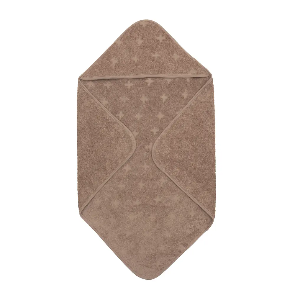 Håndklæde med hætte, Walnut, 70 x 70 cm billede