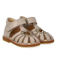 Hjertesandal med glitter - Sand/Champagne Glitter