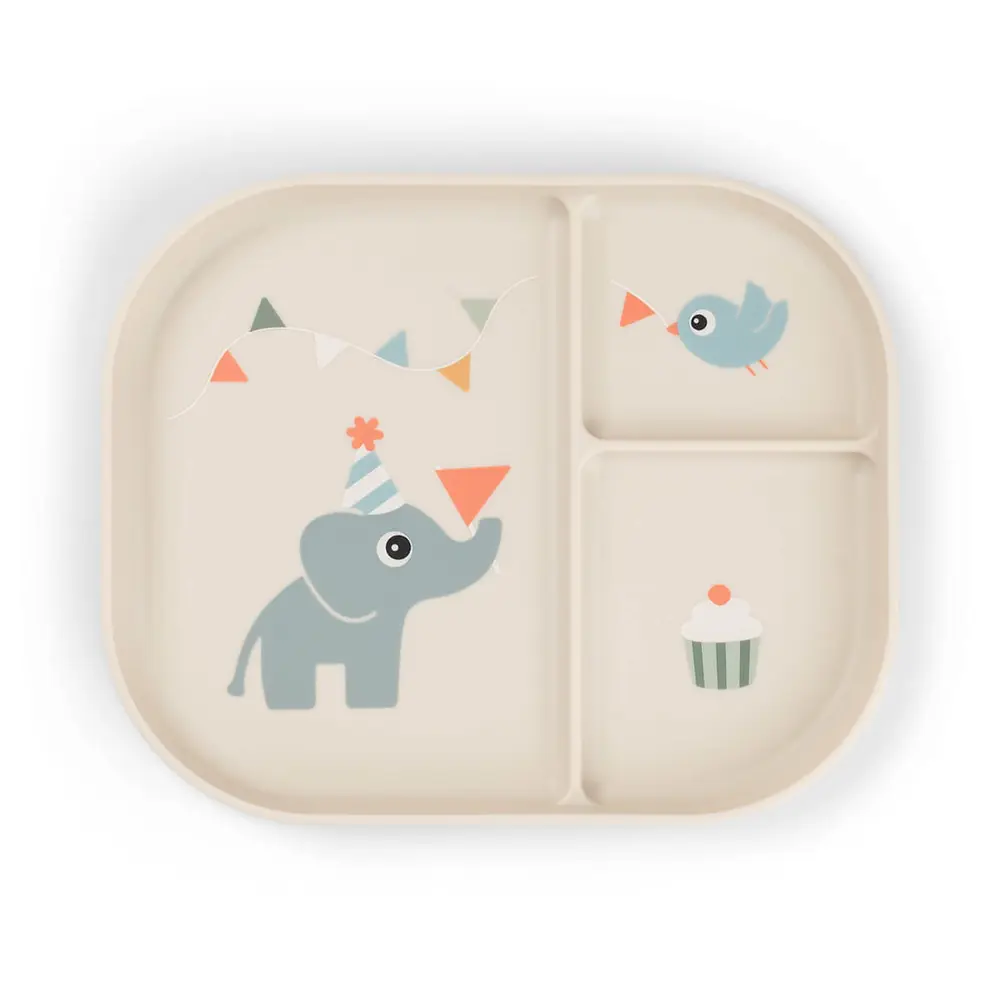 Foodie inddelt tallerken Celebration Sand billede