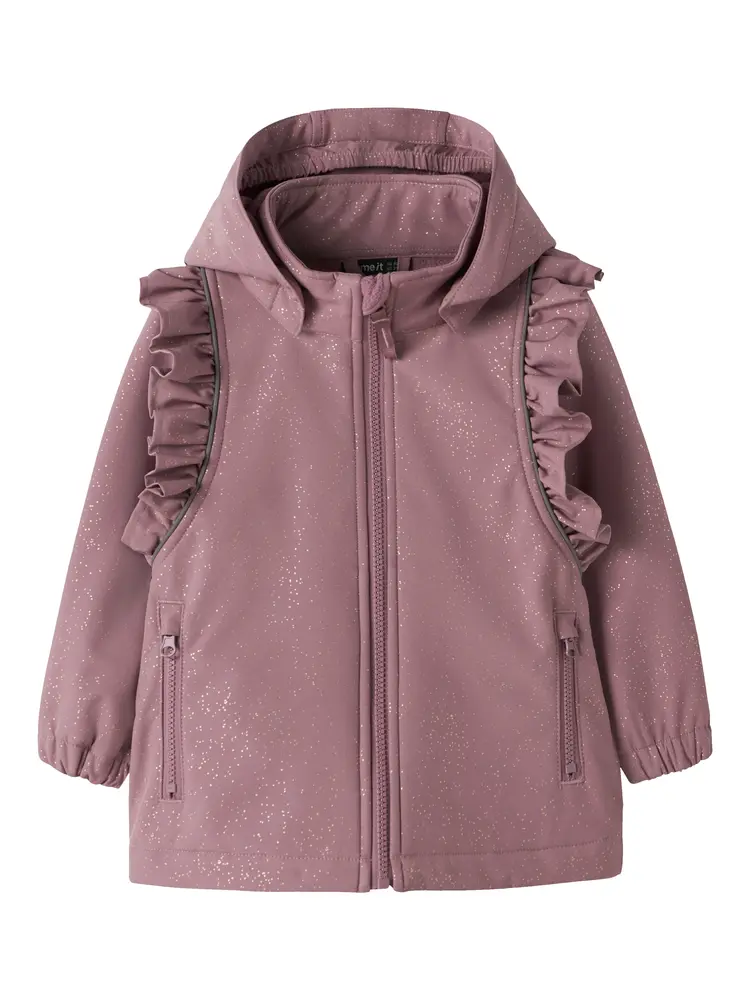 Name It Softshelljakke m. Fleece - NmfAlfa08 - Wistful Mauve m.