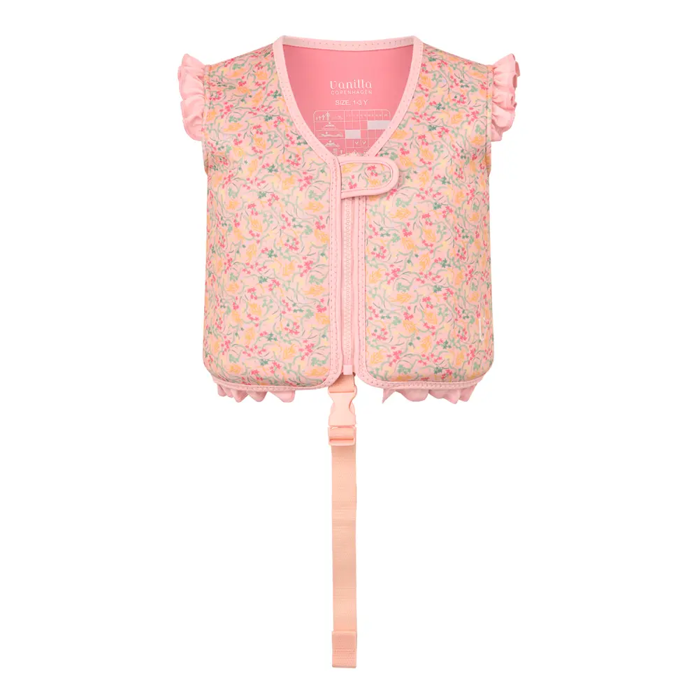 Svømmevest med strop - Liberty Beach - English Rose - 1-3 ÅR billede