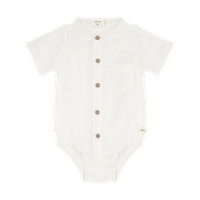 Kortærmet Bodyskjorte - Egret