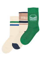 Moe Bambus Strømper 3-pak - Fern Green