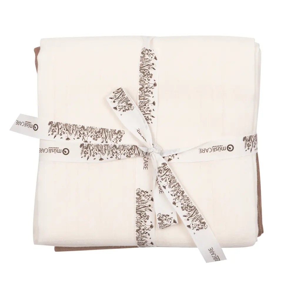 Stofble 2-pak, Balsam cream, 75x75 cm billede