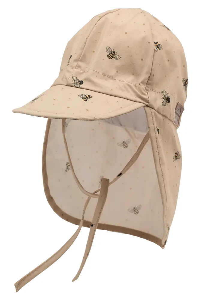 Sommercap m. Skygge - Bumble Bee AOP - 0-6 MDR. billede