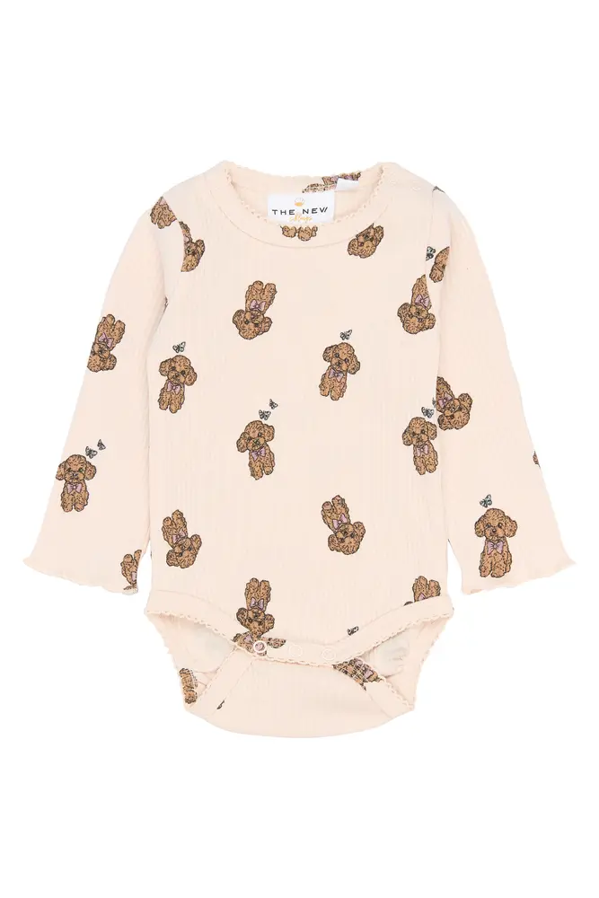 Sona Langærmet Rib Body - Silver Peony - 56 billede