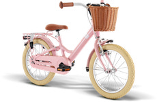 Youke Classic 16" cykel med kurv - Retro rose