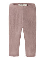 Lil' Atelier Nora Ned Uld Silke Slim Leggings - Fawn