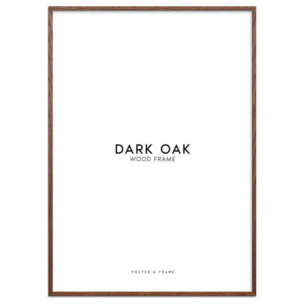 Ramme Mørk egetræ 50x70 billede