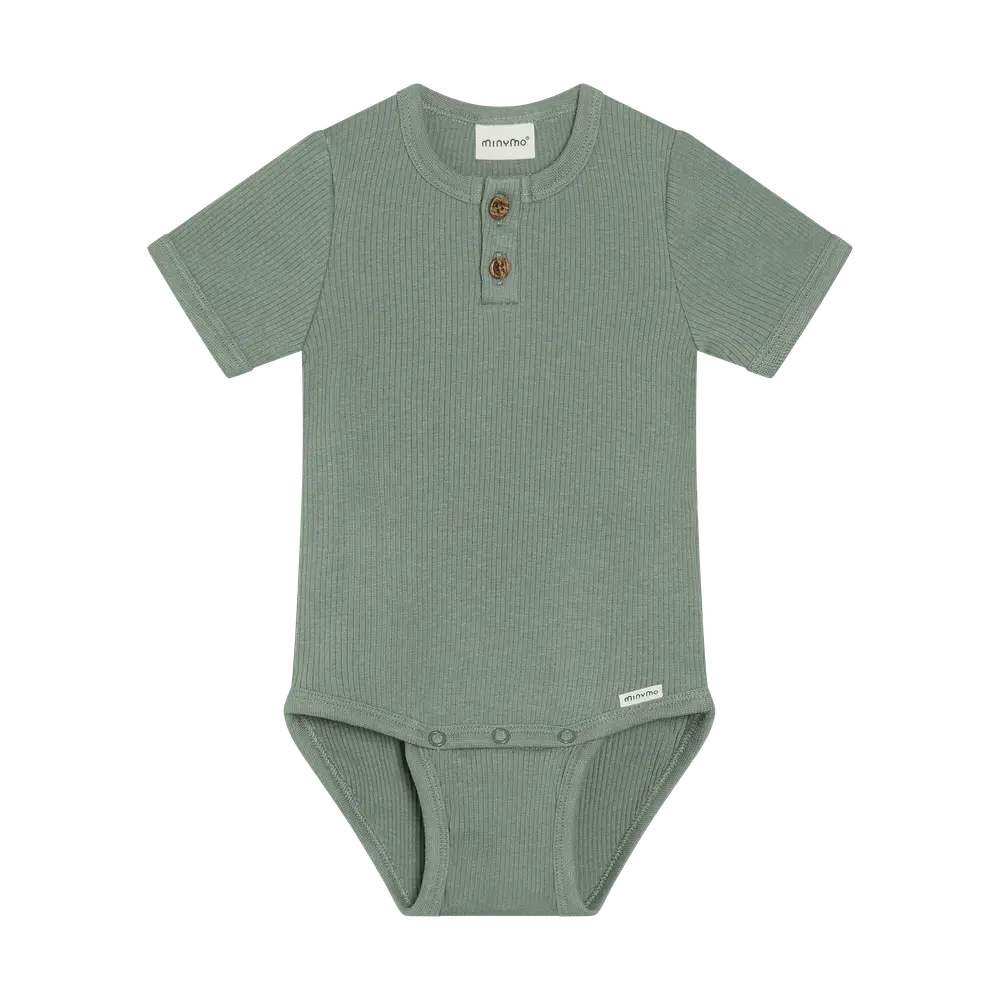 Kortærmet Rib Body - Lily Pad - 50 billede