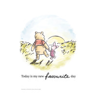 Plakat - Peter Plys - venskabssolnedgang