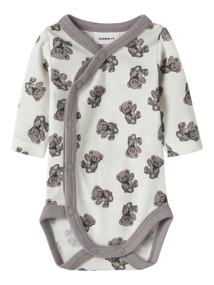 Name It Willu Uld Langærmet Body - Snow White - 44
