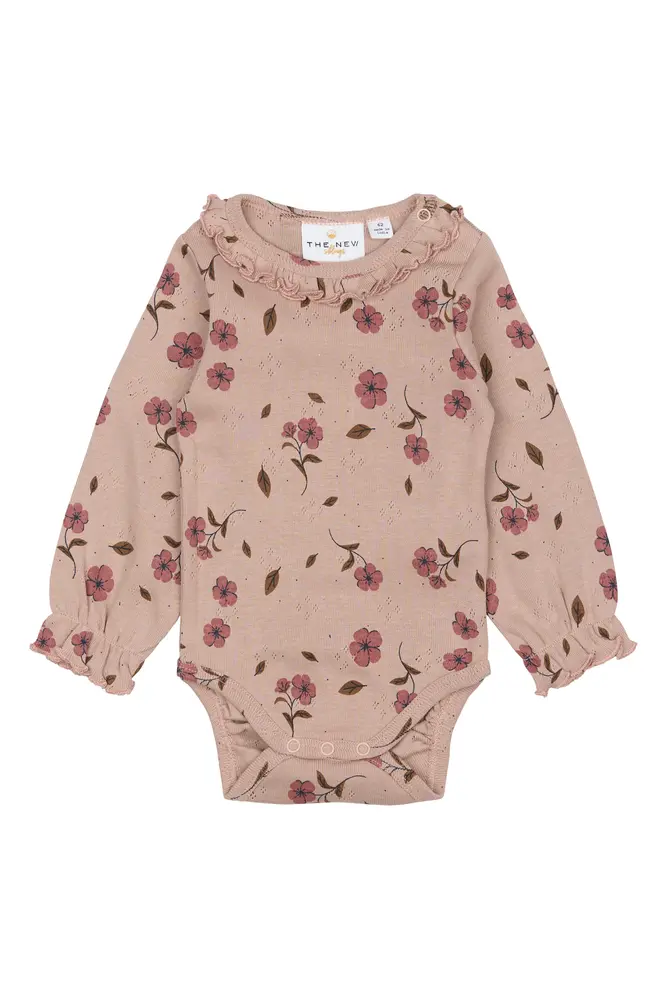 Picole Pointelle Body langærmet - Adobe rose - 68 billede