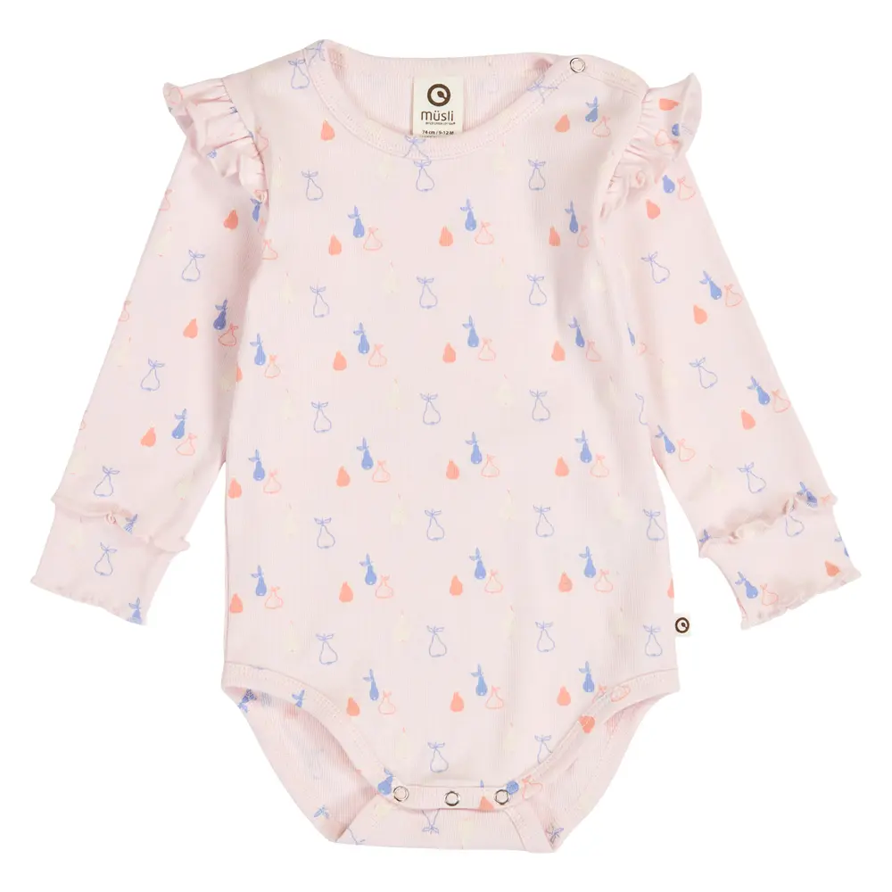 Picnic Rib Flæse Body - Primrose/ Shell blue/ Tofu - 56 billede