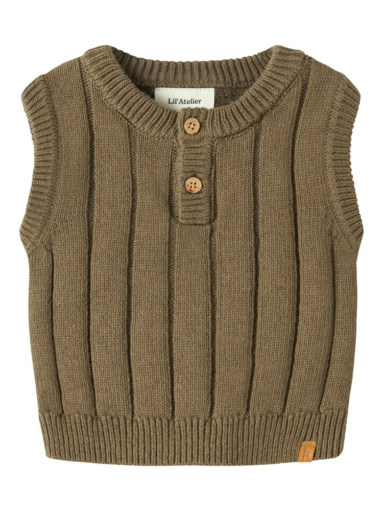 Lil' Atelier Lomon Vest - Kangaroo - 56