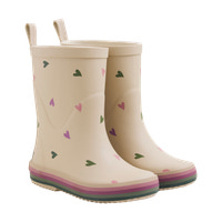 Gummistøvler m. Print - White Pepper