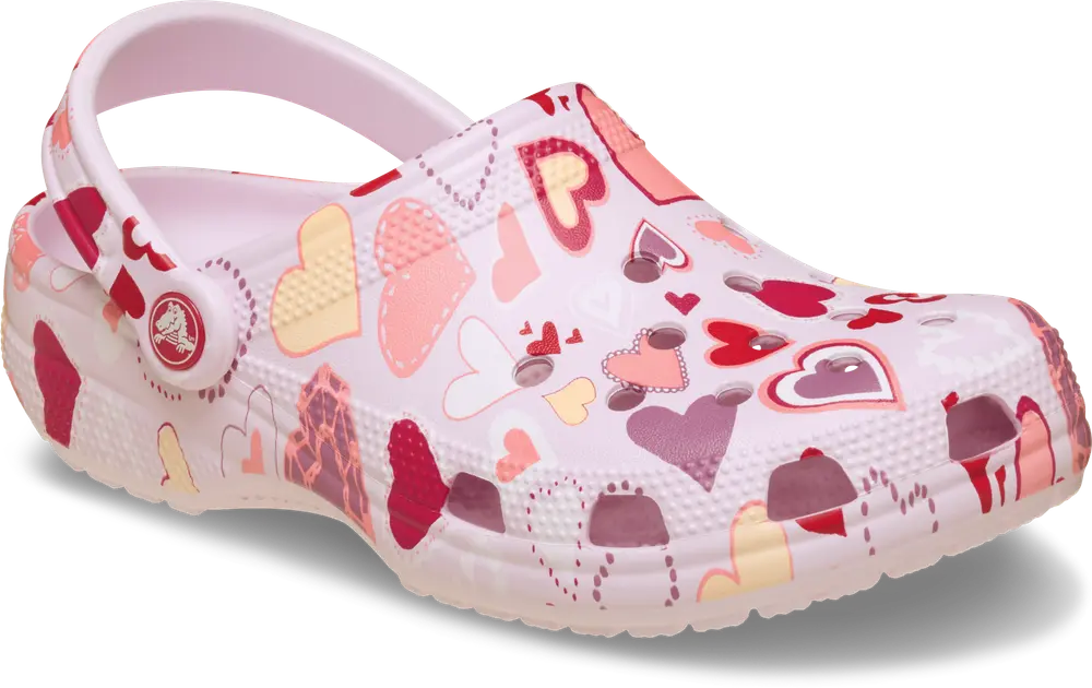Classic VDay Clog K - Pink Milk/Hearts - 33/34