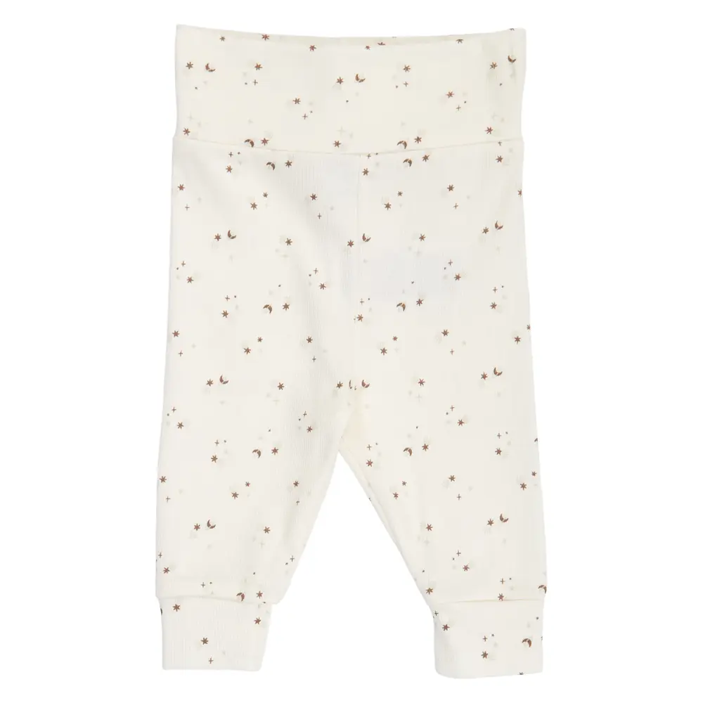 Sparkle Rib Bukser m. Stjerner - Balsam cream/ Walnut/ Oat - 44 billede
