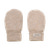 Uld Fleece Vanter - Camel melange