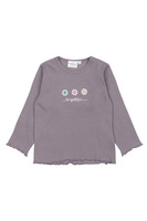 Princess Rib Bluse - GRAY RIDGE