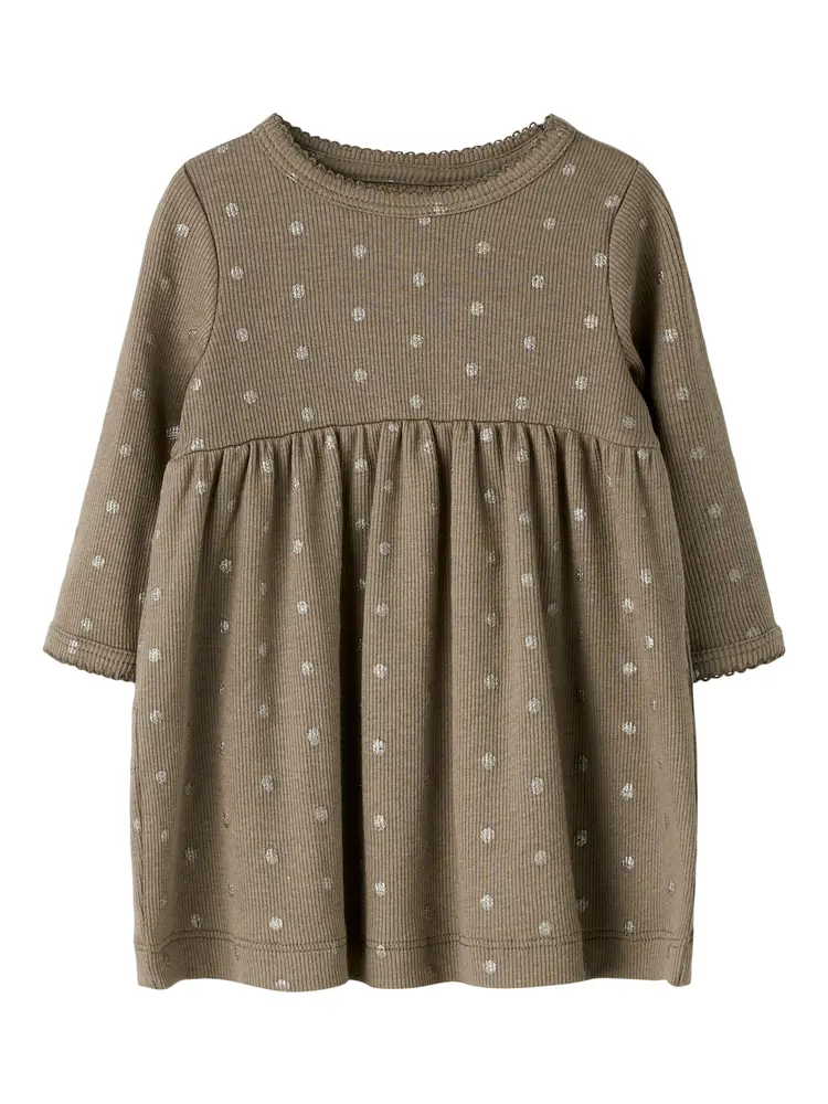 Name It Lona Kjole - Taupe Gray - 74