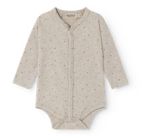 Bruno Langærmet Body - Beige Mel Dot