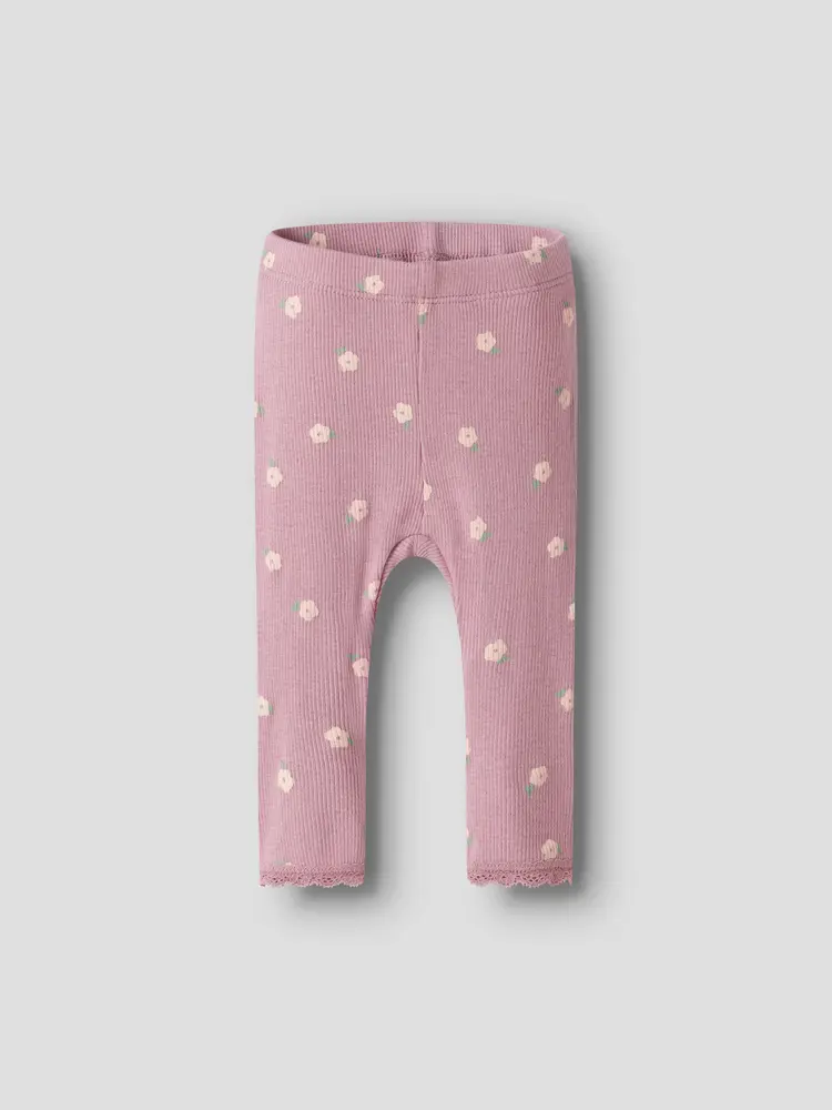 Name It Leggings - Rib - NbfLaurel - Lilas