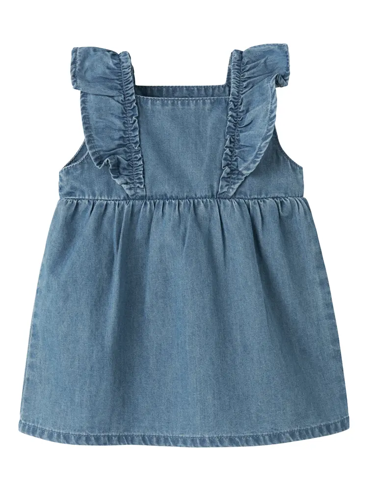 Fiona Kjole - Medium Blue Denim - 68 billede