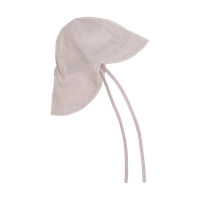 Solhat m. Stribe - UV 50+ - White Pepper