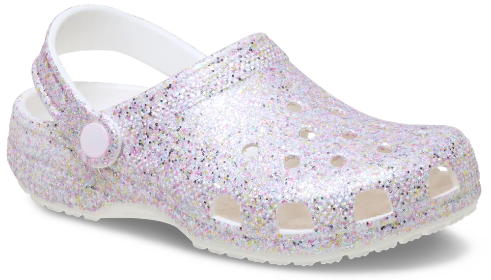 Classic Fantasy Glitter Clog - White - 30/31