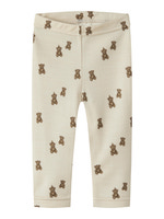 Lil' Atelier Nilo Nun Uld Slim Leggings - Turtledove