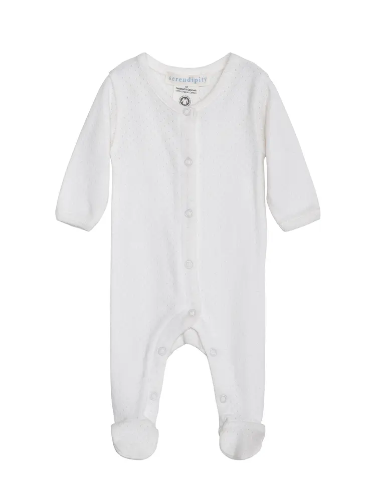 Nyfødt Dragt - Off white - 56 billede