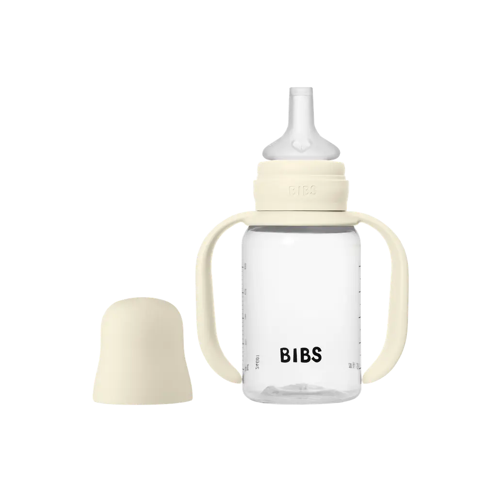 Baby Sippy Flaske Silikone 1pk 150 ml Ivory billede