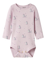 Name It Odele Langærmet Slim Body - Light Lilac